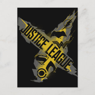 Justice League   Rättsliga förbund och gruppsymbol Vykort