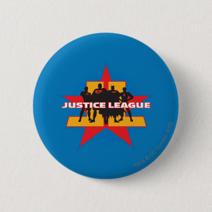 Justice League Silhouettes och Star Background Knapp