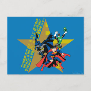 Justice League Star Heroes Vykort