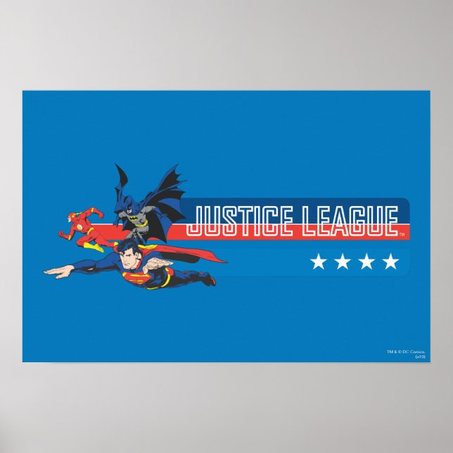 Justice League Stars och stripes Poster (Framsidan)