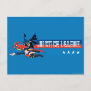 Justice League Stars och stripes Vykort