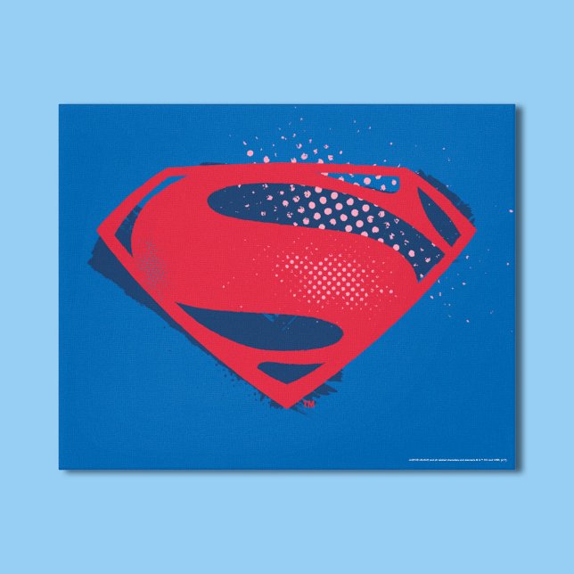Justice League | Stenmanssymbol för pensel och ras Canvastryck (Skapare uppladdad)
