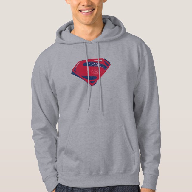 Justice League | Stenmanssymbol för pensel och ras Hoodie (Framsida)