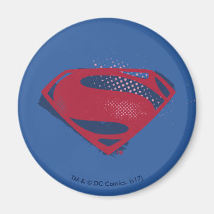 Justice League Stenmanssymbol för pensel och ras Magnet