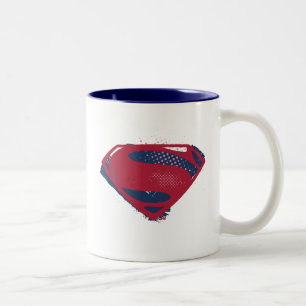 Justice League Stenmanssymbol för pensel och ras Två-Tonad Mugg