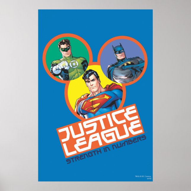 Justice League ’Strength in Numbers’ Poster (Framsidan)
