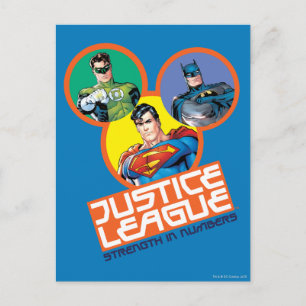 Justice League ’Strength in Numbers’ Vykort
