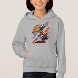 Justice League Superman, Flash och Batman Badge T Shirt