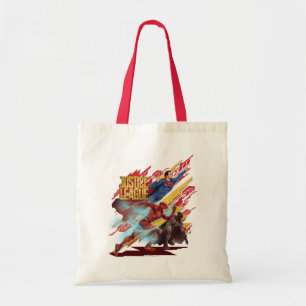 Justice League Superman, Flash och Batman Badge Tygkasse