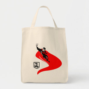 Justice League Superman Flies Noir Pop Art Tygkasse