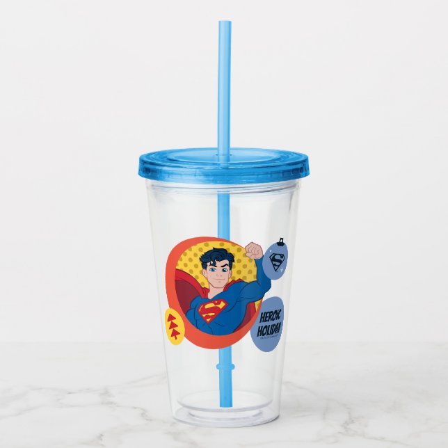 Justice League Superman Helgdag Bauble Take Away Mugg (Framsida)