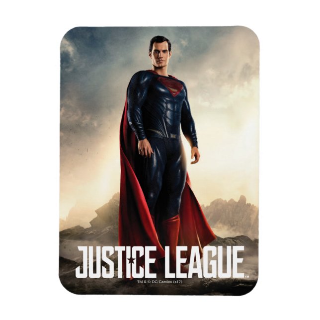 Justice League | Superman On Battlefield Magnet (Vertikal)