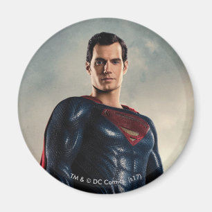 Justice League Superman On Battlefield Magnet