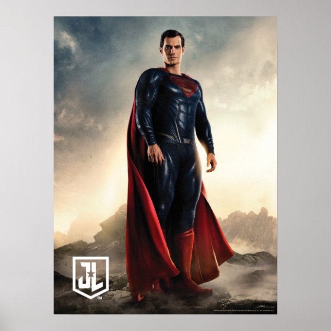 Justice League | Superman On Battlefield Poster (Framsidan)