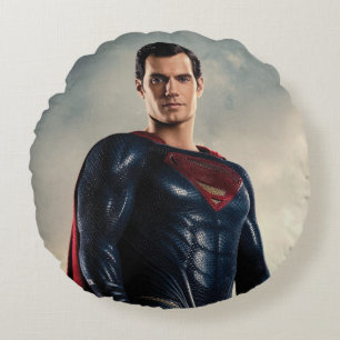 Justice League   Superman On Battlefield Rund Kudde