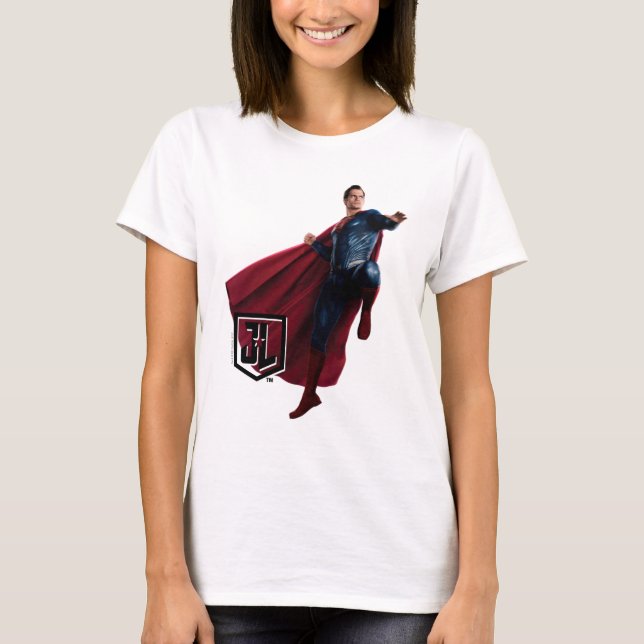Justice League | Superman On Battlefield T-shirt (Framsida)