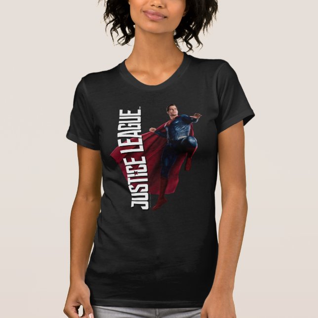 Justice League | Superman On Battlefield Tee (Framsida)