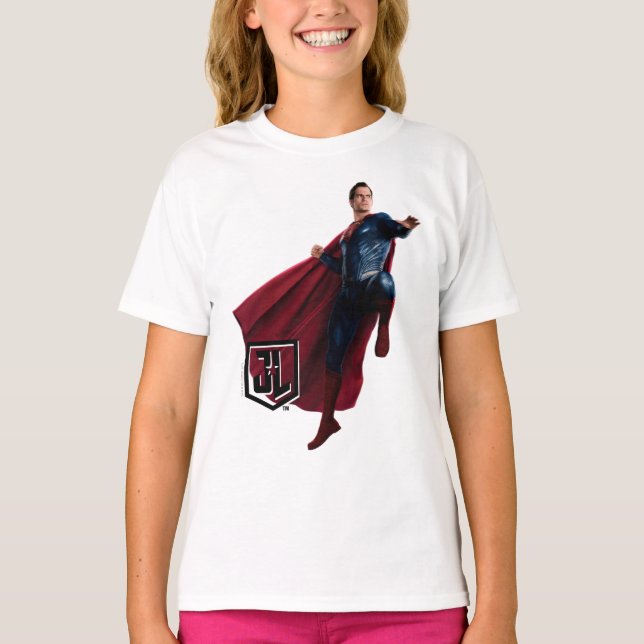 Justice League | Superman On Battlefield Tee (Framsida)
