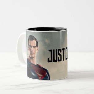 Justice League Superman On Battlefield Två-Tonad Mugg