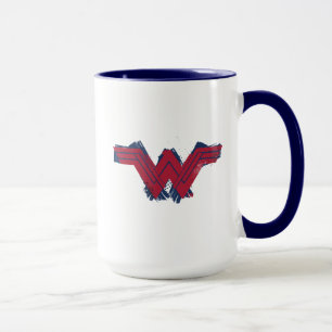 Justice League symbol för övergiven kvinna Mugg