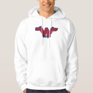 Justice League symbol för övergiven kvinna Tröja Med Luva