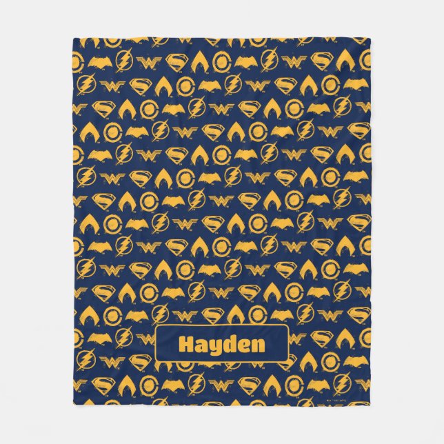 Justice League | Symboler för stiliserat team Fleecefilt (Framsidan)