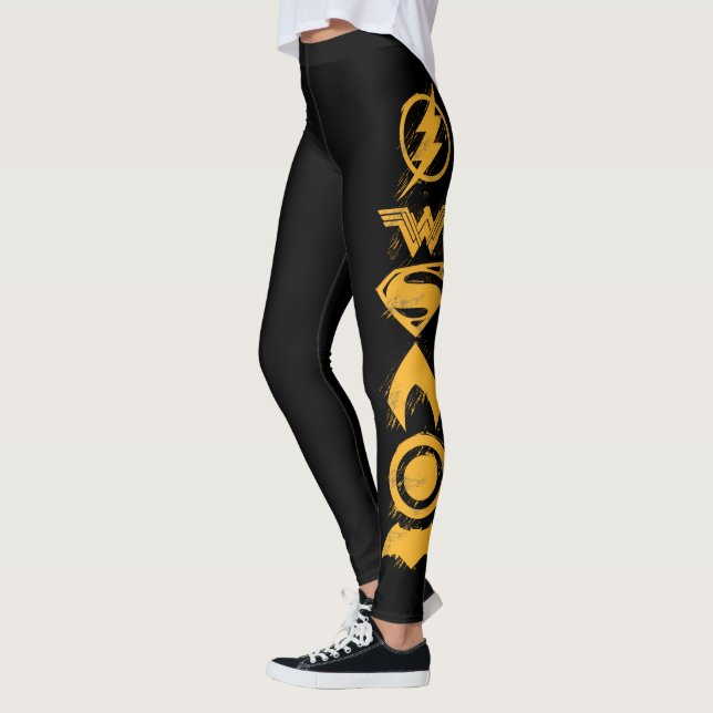 Justice League | Symboler för stiliserat team Leggings (Vänster)
