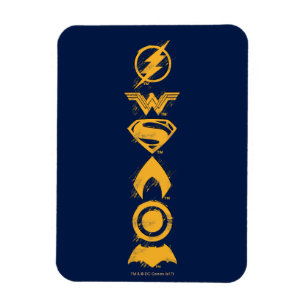 Justice League   Symboler för stiliserat team Magnet