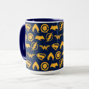 Justice League Symboler för stiliserat team Mugg