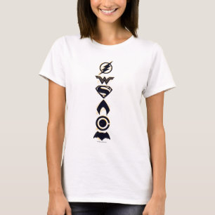Justice League Symboler för stiliserat team T Shirt