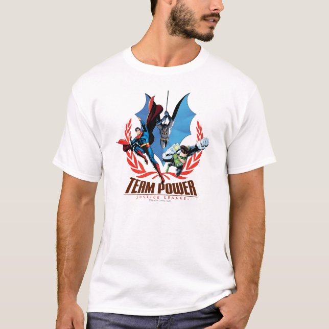 Justice League Team Power T-shirt (Framsida)