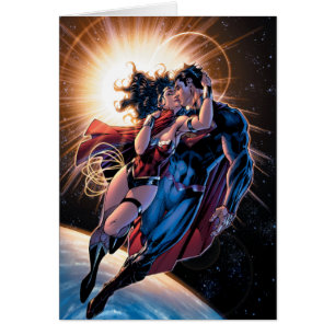 Justice League Tecknad Cover #12 Variant Hälsningskort
