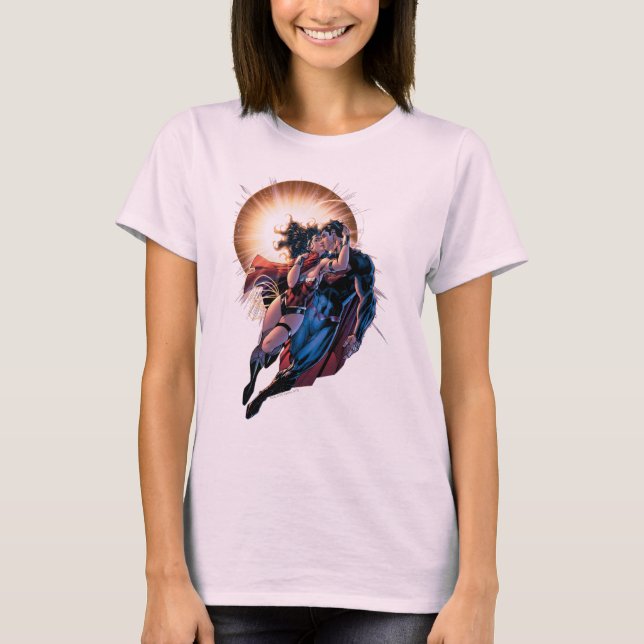 Justice League Tecknad Cover #12 Variant T Shirt (Framsida)