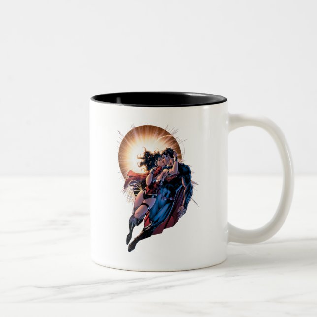 Justice League Tecknad Cover #12 Variant Två-Tonad Mugg (Höger)