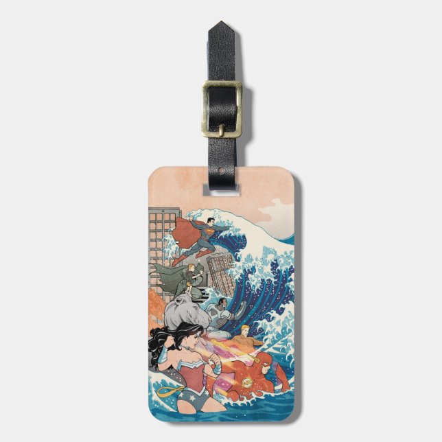 Justice League Tecknad Cover #15 Variant Bagagebricka (Vertikal Framsida)