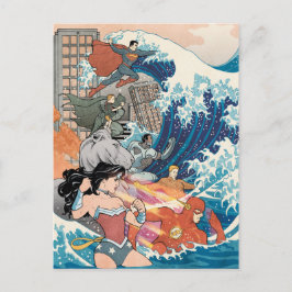 Justice League Tecknad Cover #15 Variant Vykort