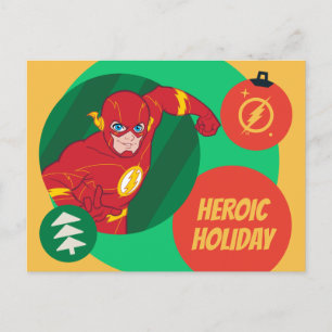 Justice League The Flash Helgdag Bauble Helg Vykort