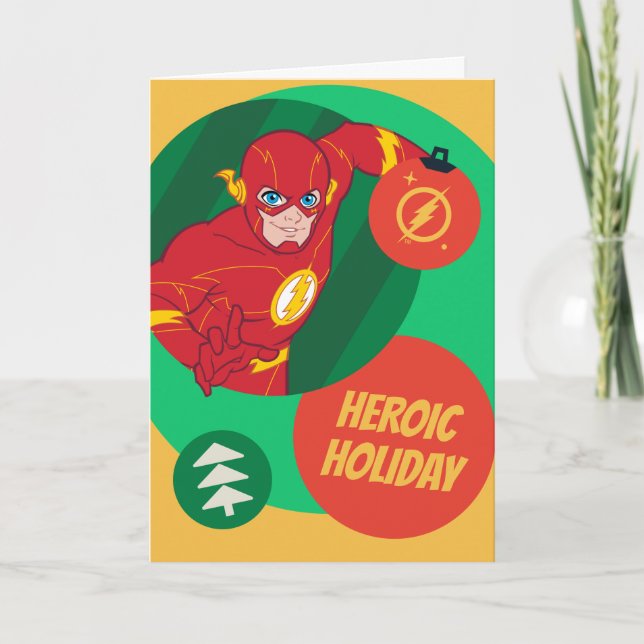 Justice League The Flash Helgdag Bauble Helgkort (Framsida)