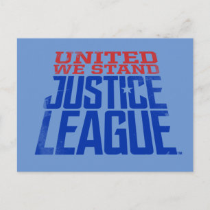 Justice League United we stand Graphic Vykort