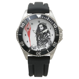 Justice League Vattenmyntkonst i sjön Noir Armbandsur
