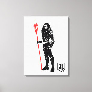 Justice League Vattenmyntkonst i sjön Noir Canvastryck