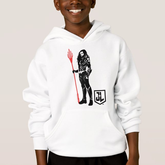 Justice League | Vattenmyntkonst i sjön Noir T-shirt (Framsida)