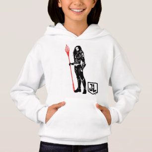 Justice League Vattenmyntkonst i sjön Noir T Shirt