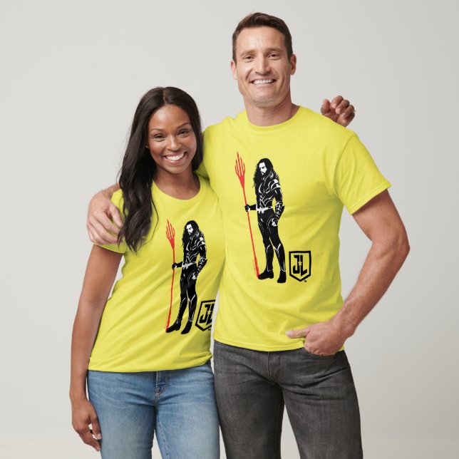 Justice League | Vattenmyntkonst i sjön Noir Tee Shirt (Unisex)