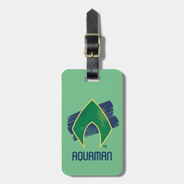Justice League | Vattensymbol för pensel och raste Bagagebricka (Vertikal Framsida)