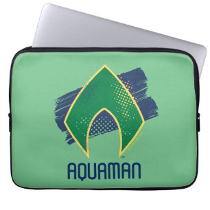 Justice League Vattensymbol för pensel och raste Laptop Sleeve