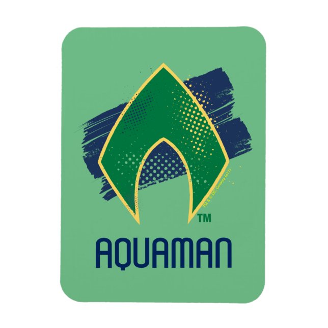 Justice League | Vattensymbol för pensel och raste Magnet (Vertikal)