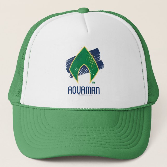 Justice League | Vattensymbol för pensel och raste Truckerkeps (Framsida)