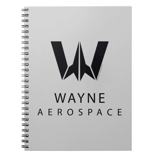 Justice League | Wayne Aerospace Logotyp Anteckningsbok (Framsidan)
