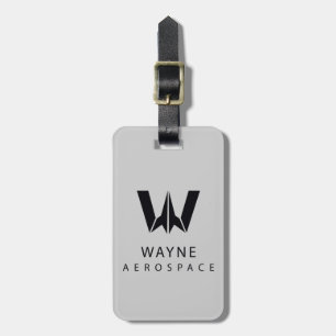 Justice League Wayne Aerospace Logotyp Bagagebricka